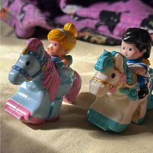Charming Horse Riders Playset - Blue, White, and Pink